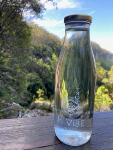 Hi Vibe Glass Water Bottles - White